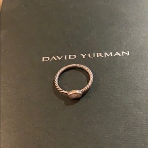 David Yurman Petite Pave Oval with Diamonds